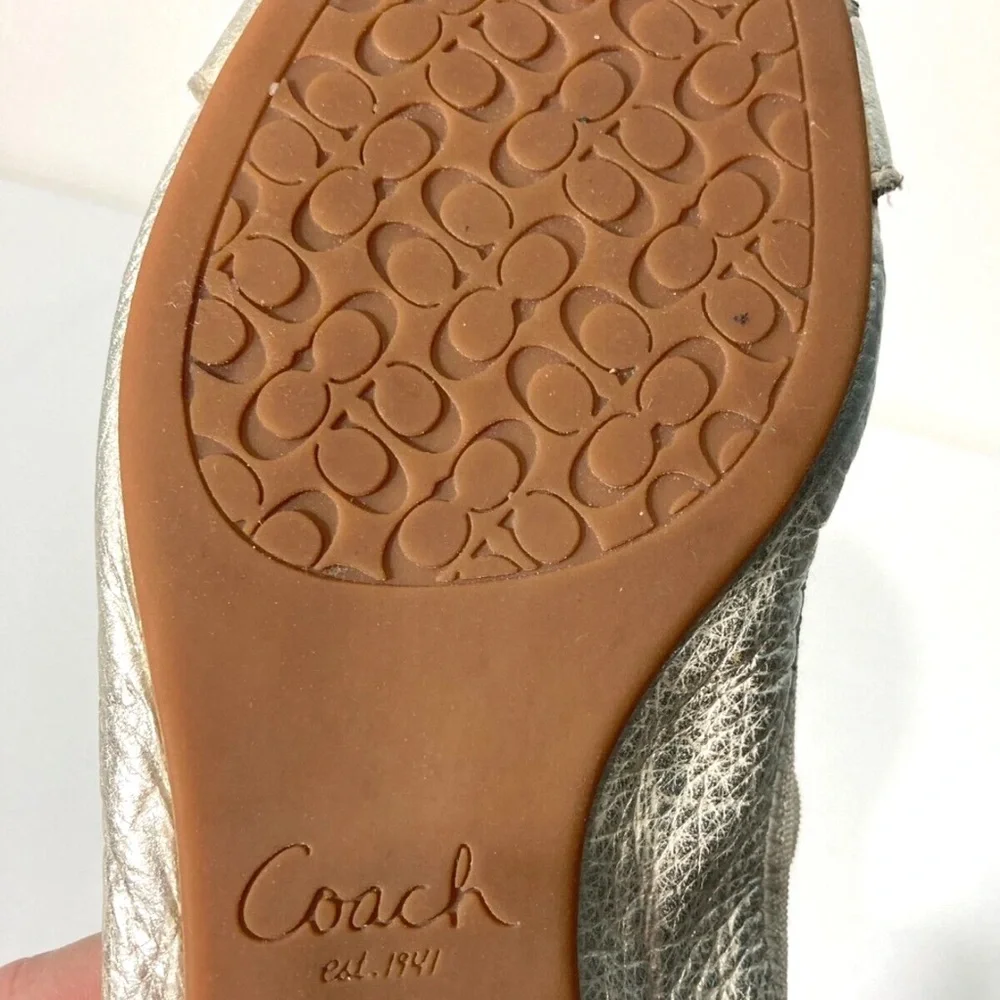 COACH Dora Cuba Metallic Flats - Picture 3 of 4